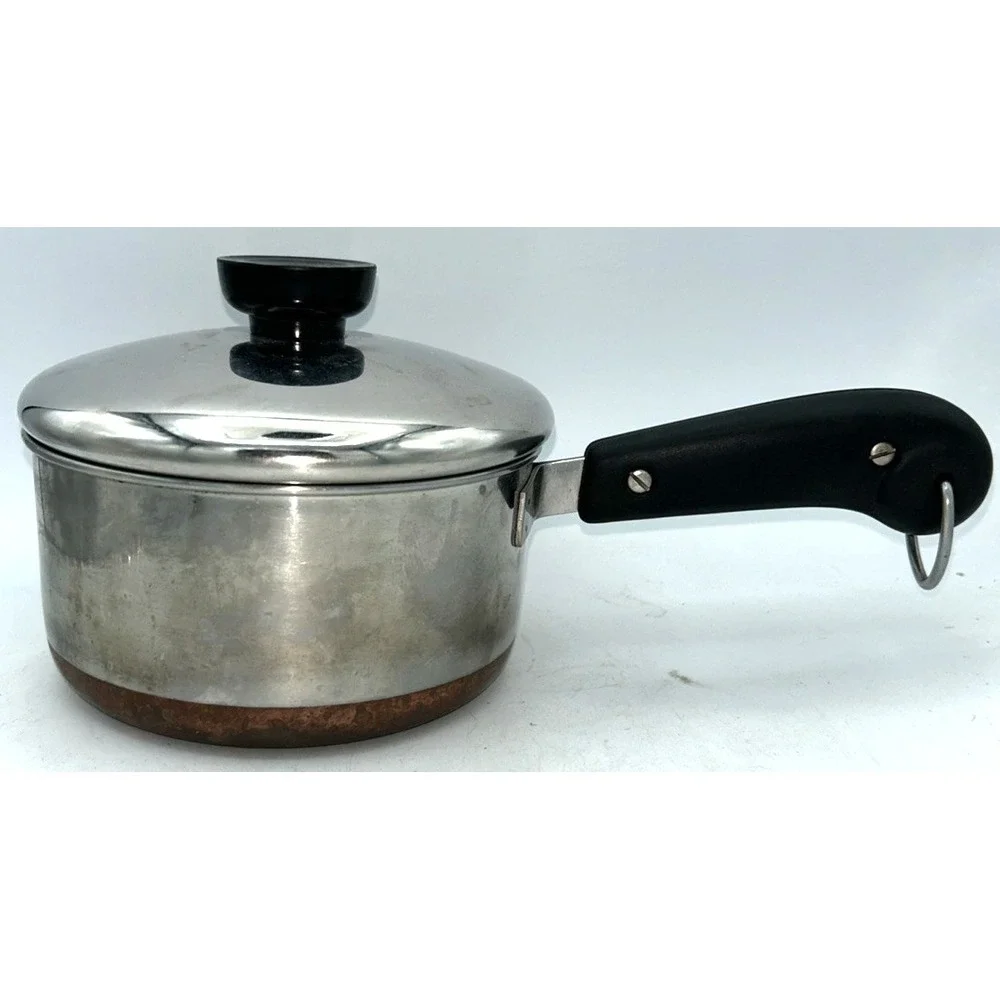 Revere Ware Stainless Steel Copper Bottom 1‎ Qt Saucepan W/Lid Clinton IL